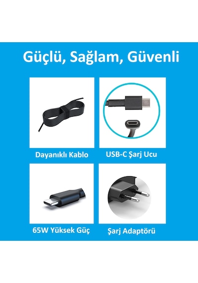 Notebook Adaptör Type-c - Lenovo 21e60076tx Muadili İle Uyumlu