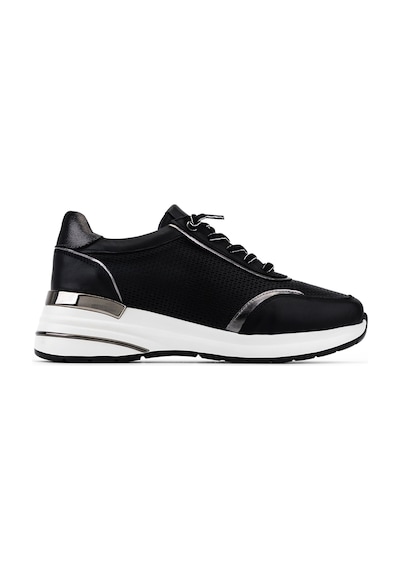 Tamer Tanca Kadın Hakiki Deri Siyah/antrasit Sneakers & Spor Ayakkabı 298 7100 Bn Ayk Y26 Sıyah/antrasıt