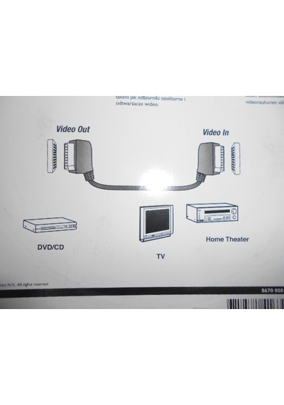 Philips Uyumlu Swv4543W Scart Scart 3 Metre Altin Uçlu Kablo