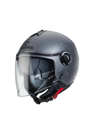Caberg Riviera V4 Metalik Gri Güneş Vizörlü Yarım Açık Motosiklet Kaskı Gri