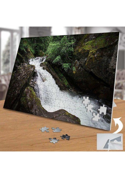 Ormanda Çağlayan Dere - Kayalıklar 240 Parça Puzzle Yapboz-75507