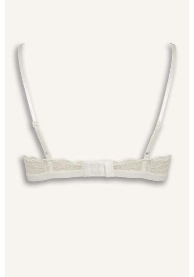 Defacto Dantelli Simli Kapsız Pedsiz Balensiz Triangle Bra F5037ax26spwt16 Beyaz-wt16