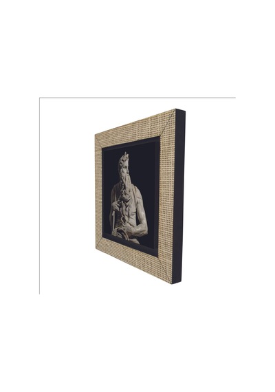 Musa'nın Hükmü Heykeli Heykeltıraş: Michelangelo Baskılı Mdf Magnet 7x7 342