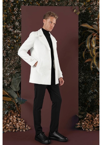 Efor Ka 078 Slim Fit Ekru Spor Kaban Ekru