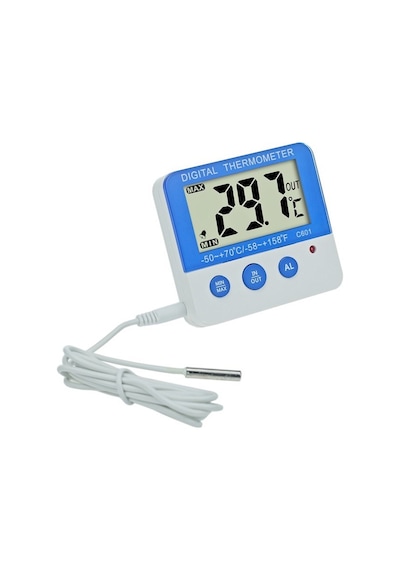 Dijital Elektronik Lcd Manyetik Buzdolabı Termometre Duvara Monte