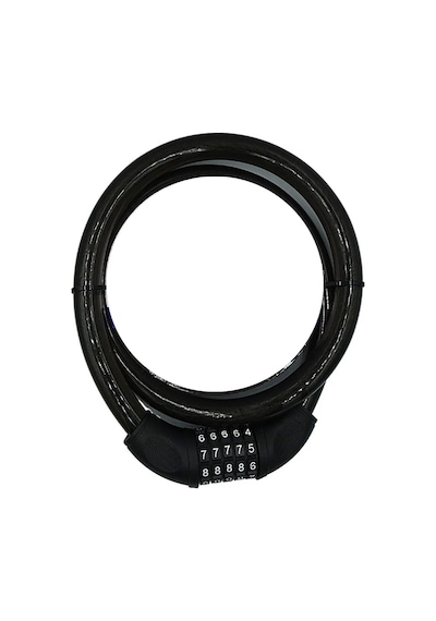 Siyah 5 Şifreli Motorsiklet Kilidi 120 Cm 20 Mm