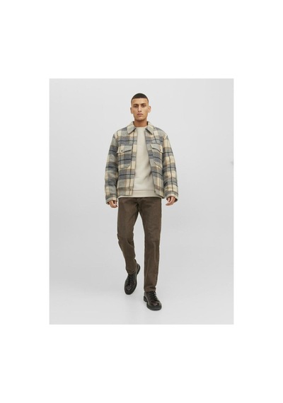 Jack & Jones Jjebradley Crewneck Sweat Günlük Erkek Sweatshirt Ekru