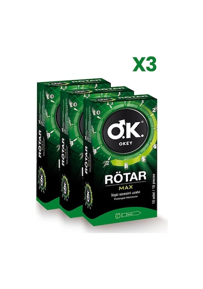 Okey Rötar Max Prezervatif 3 x 10'lu