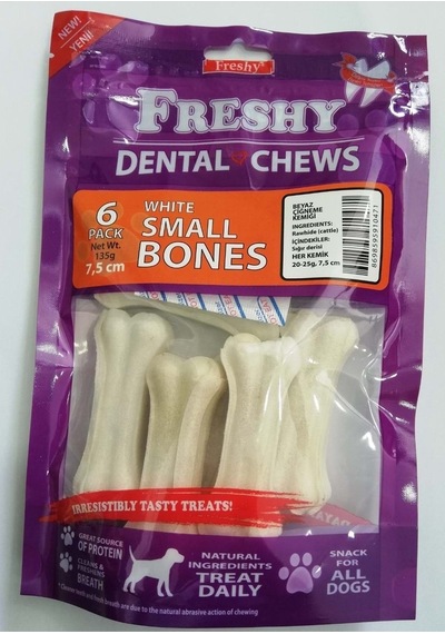 Freshy Dental Naturel Kemik Köpek Ödülü 6'lı Paket
