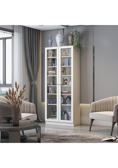 Bfe211-beyaz Temper Cam Kapaklı Büfe Vitrin Diğer Bfe211-beyaz Temper Cam Kapaklı Büfe Vitrin Diğer