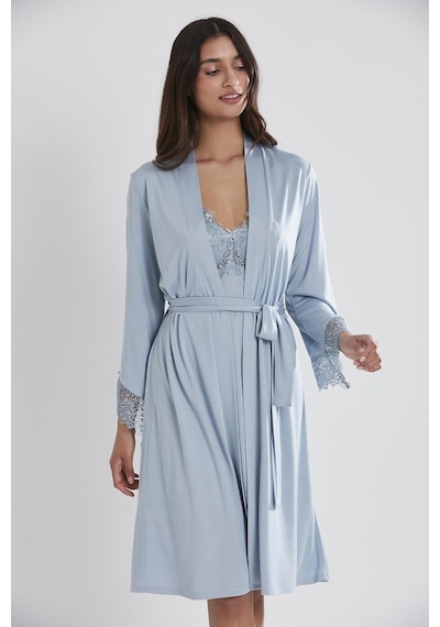 Pierre Cardin Penye Gecelik Sabahlık Pijama Takım Şort Takım 6'lı Gelin Çeyiz Seti - 5040 001