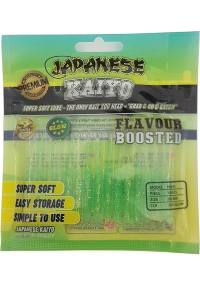 Japanese Kaiyo 5cm Silikon Lrf Suni Yem Vanilya Aromalı Fosforlu