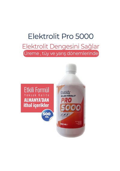 Kanatlı Hayvanlar İçin Elektrolit Pro 5000 500ml