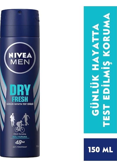 Nivea Men Dry Fresh Erkek Sprey Deodorant 150 ML