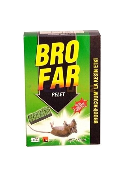 Brofar Pellet Fare Zehırı 80 Gr - 31/12/2027