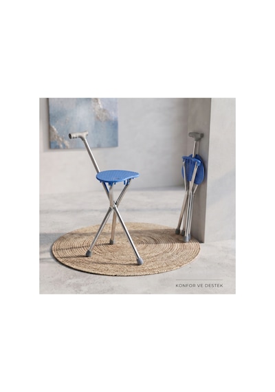 Katlanabilir Baston Sandalye - Oturaklı - 88 Cm Belirtilmemiş