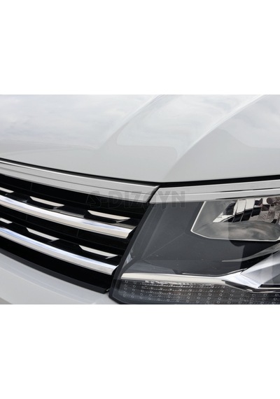 S-Dizayn  Volkswagen Tiguan Krom Far Üst Çıtası 3 Prç. 2016-2020