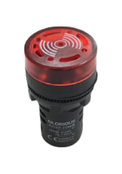 Q22 Ledli Flaşör Buzzer 220 V
