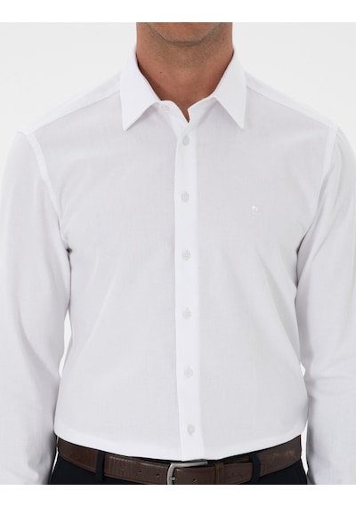 Pierre Cardin Erkek Beyaz Gömlek Desenli 50312330-vr013 Beyaz
