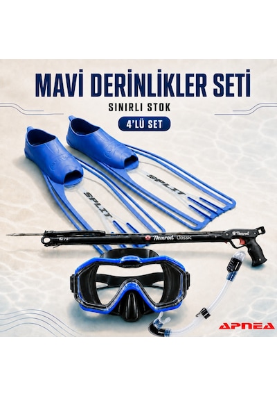 Apnea Blue Start Set Mavi - Siyah