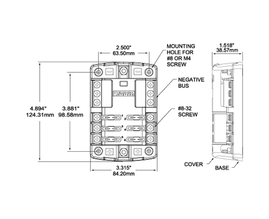 Blue Sea Systems ST Blade 6’lı Sigorta Bloğu 5025