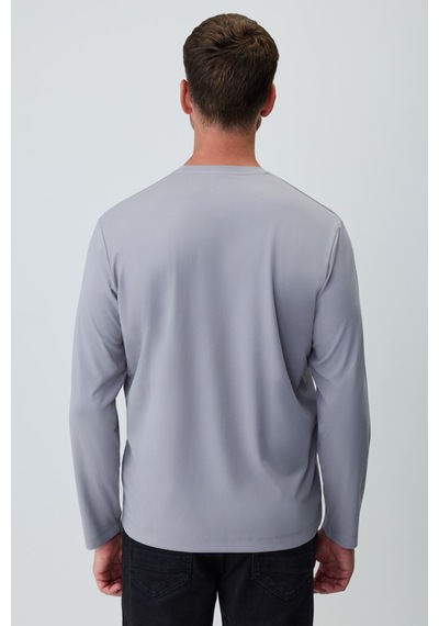 Morven Erkek Açık Gri Bisiklet Yaka Rayon Sweatshirt 27ks063001103 Açık Gri