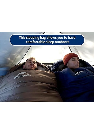 Naturehike Mj600 Mumya Tipi Pamuklu Uyku Tulumu Navy Blue