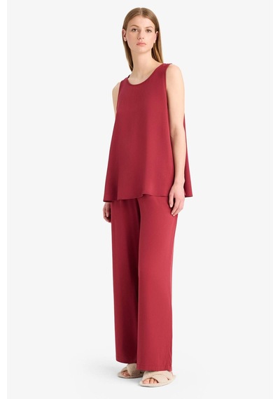 Defacto Regular Fit Esnek Belli Bağcıklı Plaj Pantolonu-fall İn Love D9763ax25smbr285 Bordo