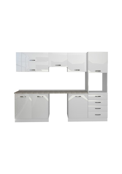 Decoraktiv Elite 280yq Ankastre Boy Dolaplı Mdf Hazır Mutfak Dolabı - Tezgah Dahil - Parlak Beyaz Decoraktiv Elite 280yq Ankastre Boy Dolaplı Mdf Hazır Mutfak Dolabı - Tezgah Dahil - Parlak Beyaz
