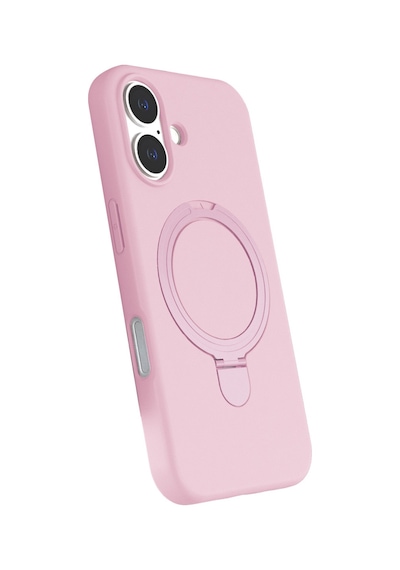 Apple iPhone Uyumlu  17 Uyumlu Regal Magsafe Standlı Kapak - Açık Pembe