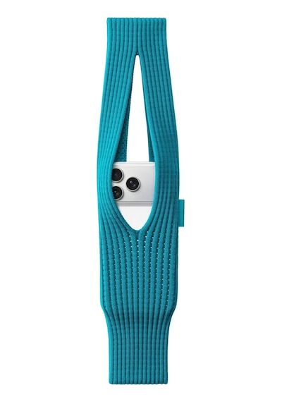 Nihcase Apple Uyumlu iPhone 15 Pro Kılıf Örgü Şık Tasarım Pokket Hasır Small 40cm Kılıf