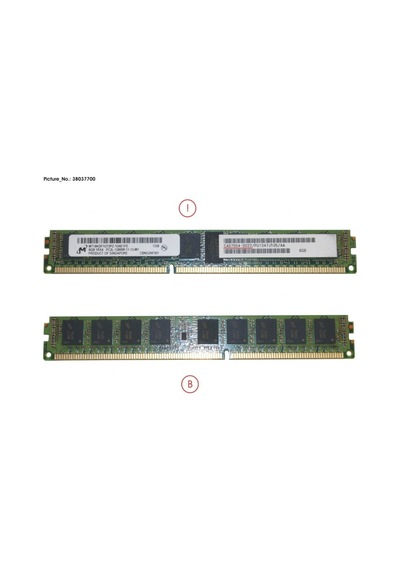 Micron MT18KDF1G72PZ-1G6E1FE  8GB DDR3-1600 MHz CL11 RDIMM Server Ram