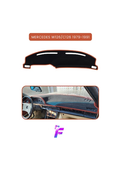 Mercedes C126 1976-1985 Uyumlu Ön Göğüs Koruma Hızlı Ve Kolay Montaj Kaymaz Tasarım Td64