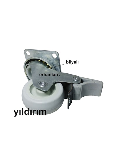 Frenli Sehpa Tekerleği Masa Tekerleği Küçük Boy Tezgah Araba Teke
