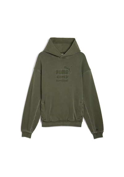 Puma X Represent Erkek Kapüşonlu Sweatshırt 632542 92 Yeşil