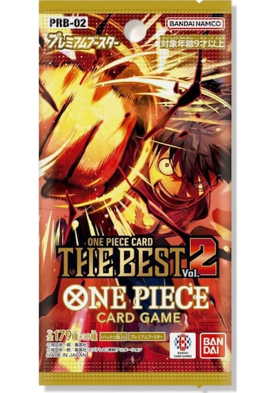 1 Paket Bandai One Piece Card Game The Best Premium Booster Pack Prb-02 Japonca 10 Kart