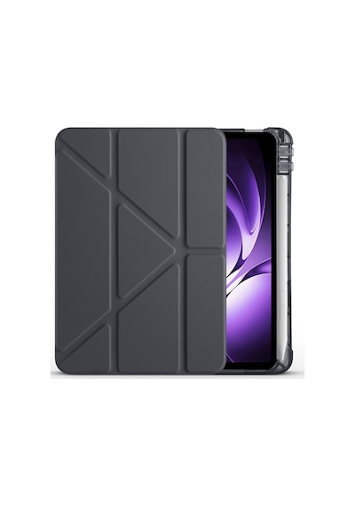 Xiaomi Pad Mini 8.8 İnç İle Uyumlu Kalem Bölmeli Uyku Modlu Katlanabilir Trifolding Tablet Kılıfı Kapaklı Kılıf