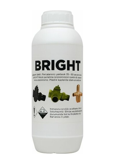 Bright Metal Sarı Pirinç Ve Bakır Parlatma Kimyasalı 1 Kg