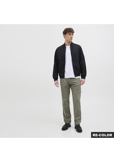 Jack & Jones Erkek Keten Karisimli Rahat Kesim Pantolon - Kane - 12274977 Deep Lichen Green