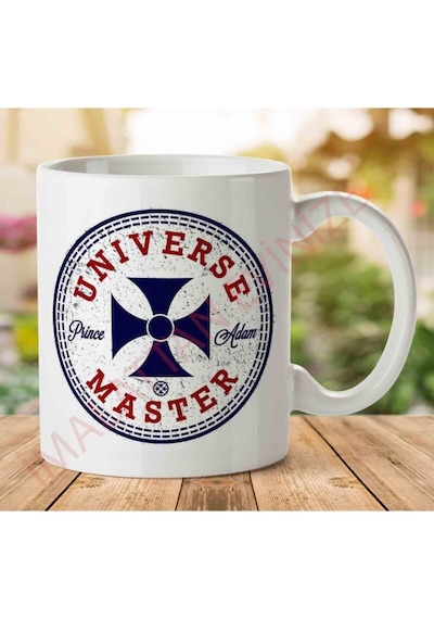 1-834 Unıverse Master İki Tarafı Baskılı Kupa Bardak Çok Renkli