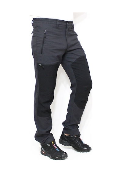 Mudwill Alpin Likralı Erkek Outdoor Pantolon Gri-Siyah