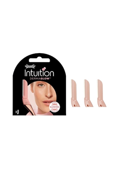 Wilkinson Sword Intuition Dermaglow Kadın Yüz Usturası 3 Yedek Başlığı