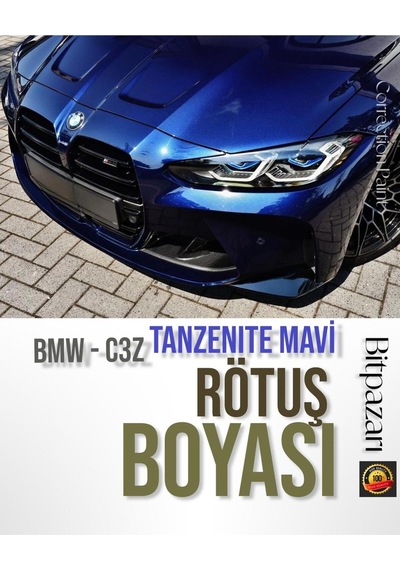 Bmw C3z Tanzanite Mavi 3, 4, 5, 7 ,8 ,m , X , İ Seri, X10 Rötüş Boyası 25ml.