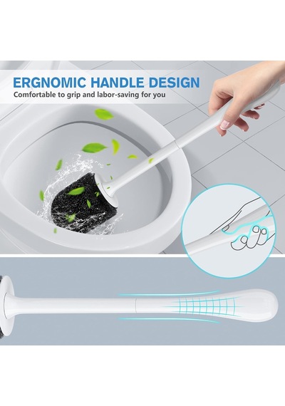 Tuvalet Fırçası Ve Tutacağı, Havalandırmalı Tutucu Ve Ergonomik Uzun Saplı Klozet Fırçası, Dayanıklı Kılla Çok Renkli