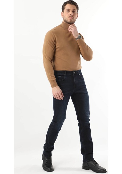 Erkek Koyu Lacivert Jean Pantolon 001