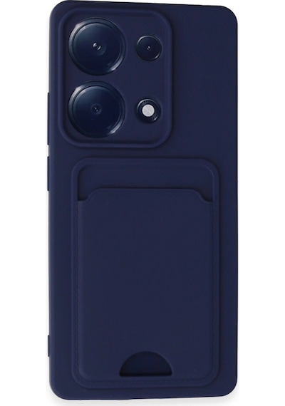 Xiaomi Redmi Note 13 Pro 4g Kılıf Kelvin Kartvizitli Silikon Lacivert