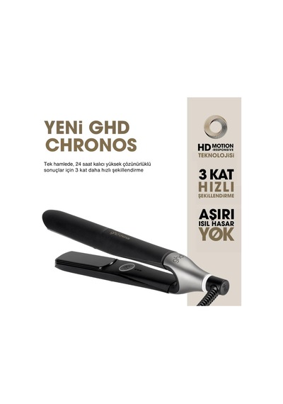 Chronos Saç Düzleştirici, Siyah