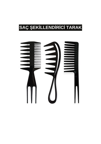 Layes Saç Şekillendirici Tarak 3'lü