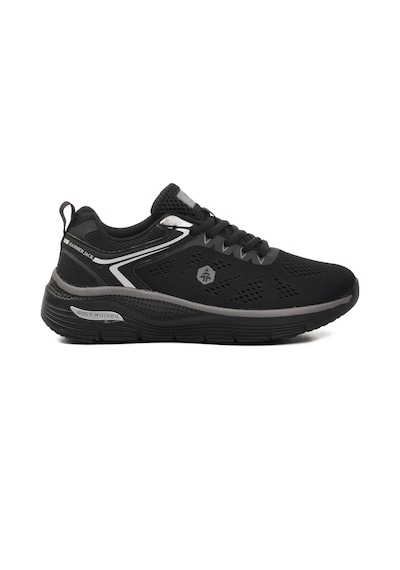 Hammer Jack Siyah Tekstil Unisex Spor Ayakkabı Polina 101 23380 G Siyah