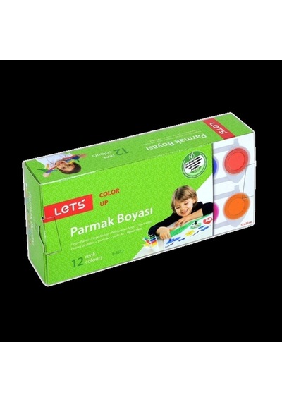 Let's L5512 Parmak Boyası 12 Renk Çok  Renkli